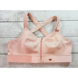 SheFit Women's Flex Sports Bra Medium Impact Blush Copper Sports Bra 1Luxe